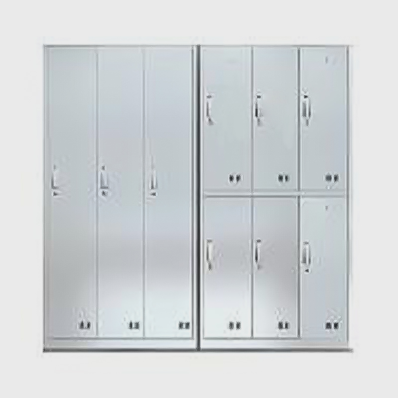 Seria szpitalnych szafek/szafek na buty ze stali nierdzewnej