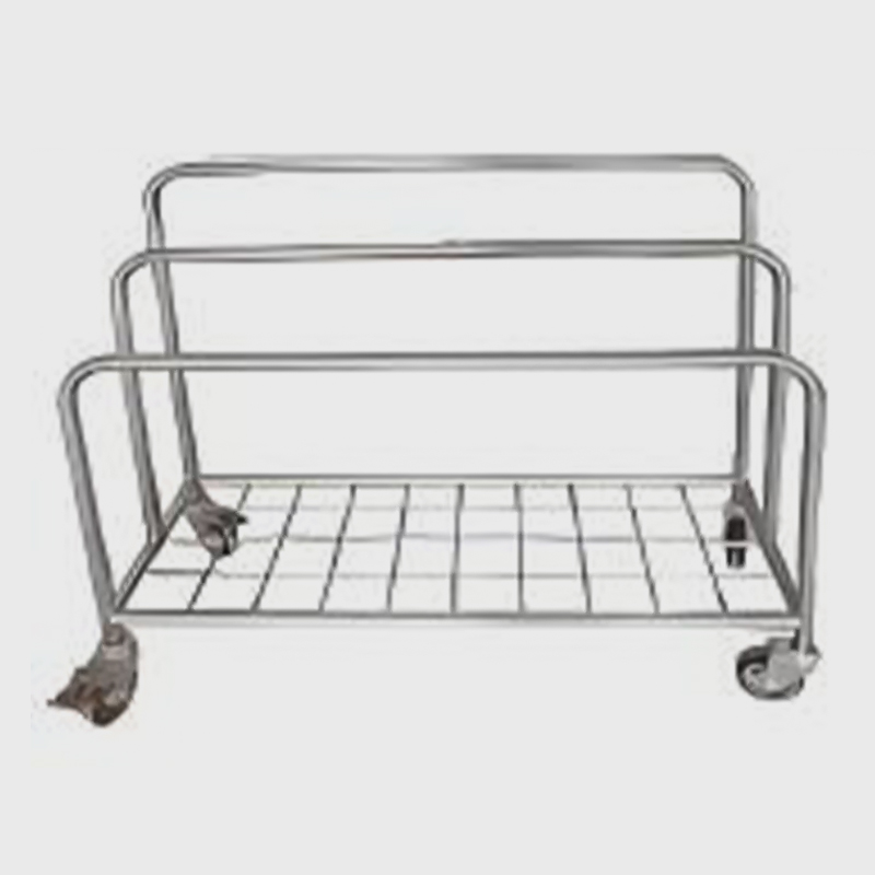 Wózek na papier ze stali nierdzewnej
