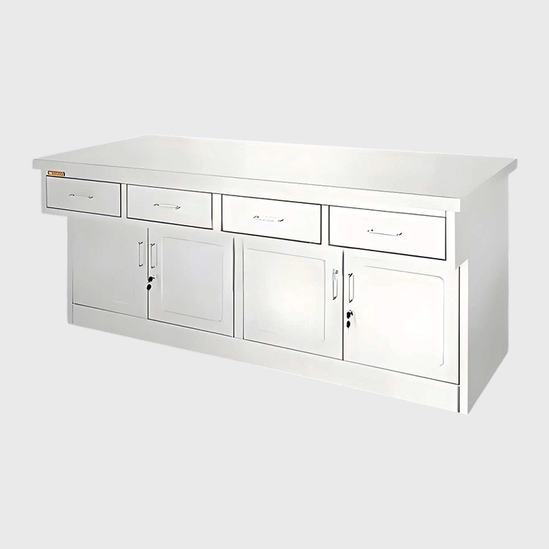 Szpitalny stół warsztatowy ze stali nierdzewnej z szufladami